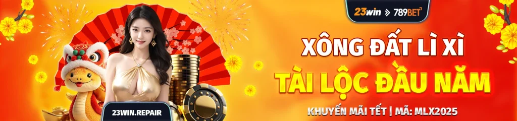 banner xông đất lì xì 23win