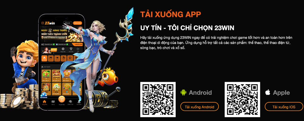 frame tải app 23win